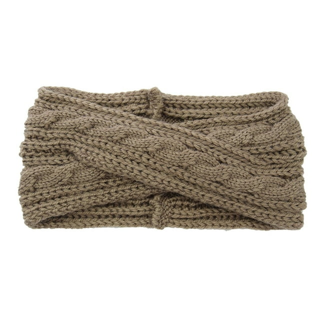 DPTALR Women Keep Warm Knitting Headband Handmade Sport Hairband