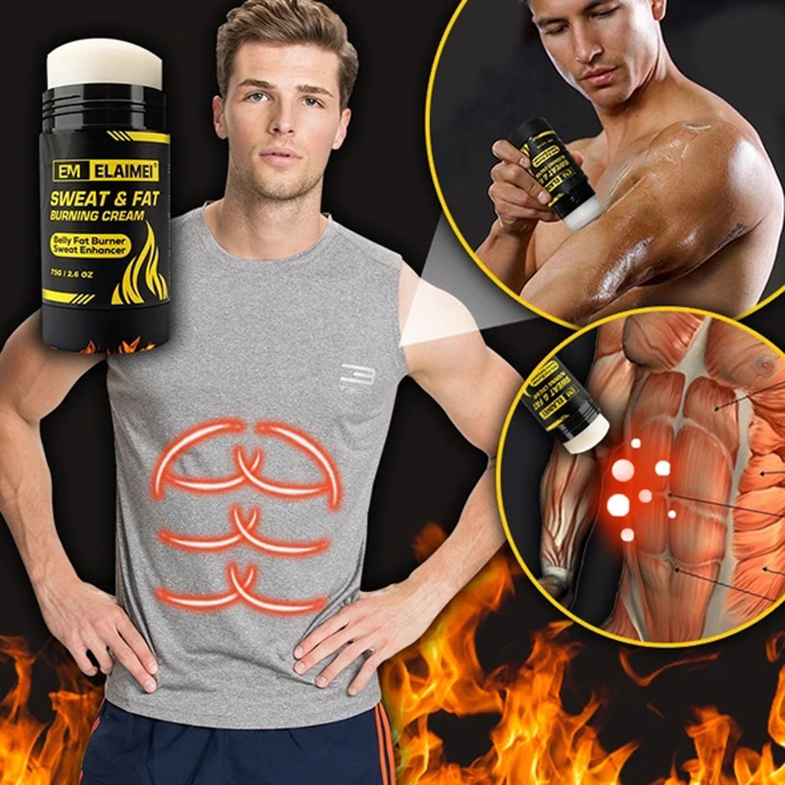 Makeup Fat Anti-Cellulite Fat & Slimming Sweat Burn Weight BodyLose Burner Beauty Tools
