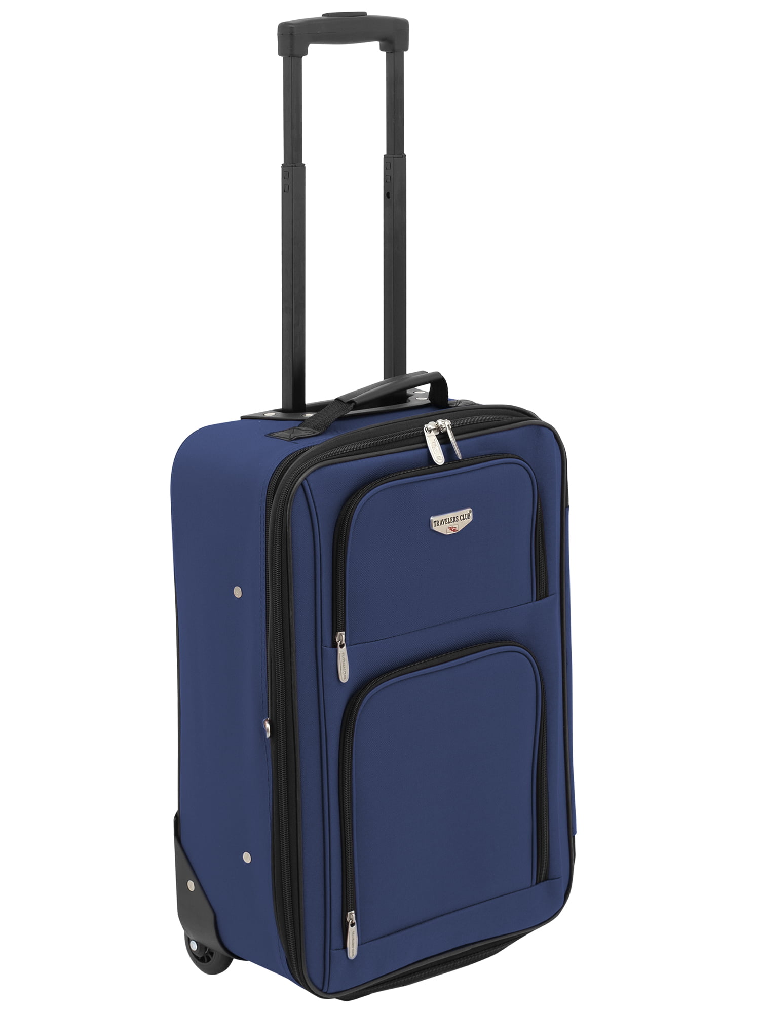 Travelers Club 3 pc. Genova soft-side rolling luggage set - Navy blue 