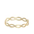 thumbnail image 4 of CHOOSE YOUR COLOR Gold-Tone Eternity Infinity Endless Ring 925 Sterling Silver Band Jewelry Female Size 4, 4 of 4