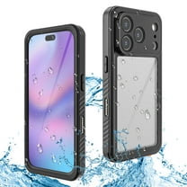 Waterproof Case for iPhone 17 Pro Max, with Screen Protector 360° Full Body Heavy Duty Military Protection Shockproof IP68 Underwater Cover for iPhone 17 Pro Max, Black