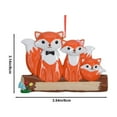 thumbnail image 3 of Christmas Tree Ornament, Holiday Decoration, Festive Fox Resin Hanging Ornament for Christmas Tree Decor, Orange Keepsake Gift for Family, 3.54 x 3.15 Inches, 3 of 7