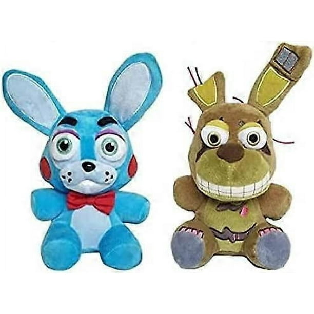 2 pcs Freddy's plushies Set,Toy Bonnie and Springtrap Plush Toy,Stuffed Animal for Plush Gift (Bonnie+Springtrap)