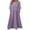 Purple&spring dresses for women 2025, variant on CFLVAEK Cotton Linen Summer Dresses for Women with Pockets Plus Size Half Sleeve Crewneck T Shirt Dress Loose Flowy Midi Dress Solid Color Vacation Beach Dress Gray M