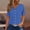 Blue, variant on Womens Short Sleeve Blouses Tunic Tops V Neck Button Down Shirts Plus Size Tops for Women Trendy Summer Basic Tees Womens Tee Shirts Loose Fit Womens Tshirts Lightweight Shirts Camouflage Xxl