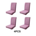 thumbnail image 2 of Inteprter Comedor transformable de 4 piezas con funda elástica para silla, antideslizante y resistente al desgaste, Decoración del hogar púrpura, 2 of 6