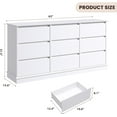 thumbnail image 3 of Sunvasagoo Drawer Dressers for Bedroom, Chest of Drawers with Deep Drawers, Large Dresser for Closet with Wide Top, 3 of 7