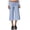 AH08-Blue, variant on Women'S Casual Wide Leg Cropped Pants Low Rise Fold Over Stripped Stretch Gaucho Pants For Summer Beach Holiday Streetwear Dark Blue M