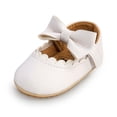 thumbnail image 7 of qILAKOG Baby Girl Shoes, Closed Toe White, 0-3 Months, 7 of 7