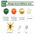 thumbnail image 2 of Kit de guirnaldas con forma de arco con forma de globo, 127 unidades, naranja, verde y oro, 2 of 7