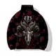 thumbnail image 3 of Ropa de hombre Abrigos de invierno Parkas para hombre Estampado de calaveras en llamas Cómodas y cálidas Chaquetas acolchadas para hombre modernas y versátiles, 3 of 4