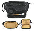 thumbnail image 1 of Bolsa De Maquillaje Grande Cosmetiquera De Viaje Doble Capa Xtellar cafe, 1 of 3