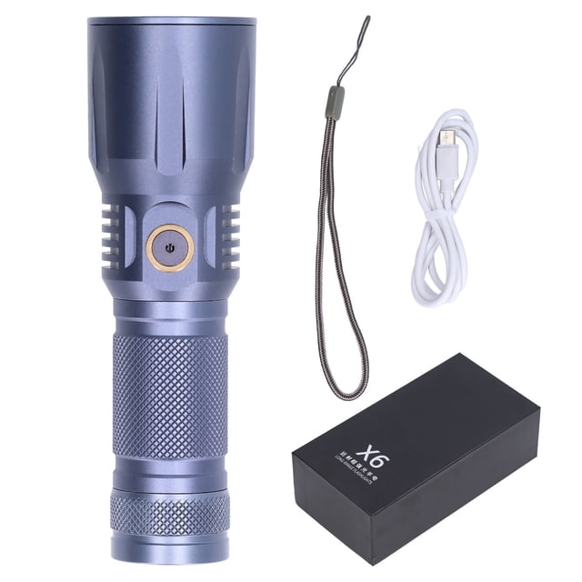 USB Torch, White Light 1850lm High Power Long Range Flashlight For Camping For Travel