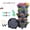 Dark Gray, variant on DUNCHATY 1 Pack 6-Tier Stackable Vertical Planter Tower with Removable Wheels & Tools – Space-Saving Indoor/Outdoor Garden Pots for Strawberries, Herbs, Flowers & Vegetables (Red)