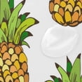 thumbnail image 4 of Coolnut Pineapples On White Bath Shower Curtain Liners 72x72in Polyester Waterproof Bath Curtains with Hooks, 4 of 6