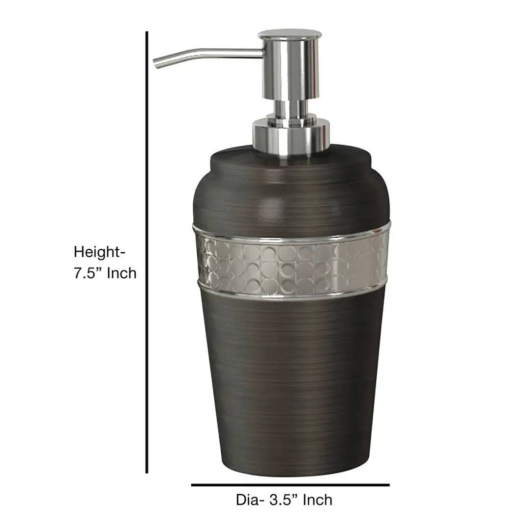 Stainless Steel Liquid Soap Dispenser Pump Bottle | Bathroom Vanity & Kitchen Sink,Holds Soap,Lotion & Sanitizer | Orb