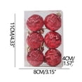 thumbnail image 4 of Garland Christmas Decorations,Christmas Tree Stand 6Pcs Woven Christmas Balls Shaped Balls Plastic Balls Christmas Decorations Christmas Tree Props Christmas Tree Decorations, 4 of 8