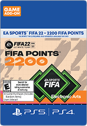FIFA 22 2200 Points - PlayStation 5, PlayStation 4 [Digital]