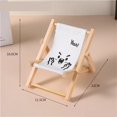 thumbnail image 1 of Mini Wooden Beach Chair Phone Stand Office Desktop Tablet Holder Photography Prop Comfortable Lounger Armrests Design, 1 of 2