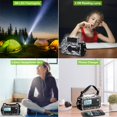 thumbnail image 3 of Radio meteorológica Raynic Solar Radio 12000mAh con linterna, 3 of 7