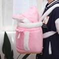 thumbnail image 1 of Bolsa de transporte cálida para mascotas, mochila para perros y gatos pequeños, jaula de felpa de invierno para mascotas para viajes al aire libre, bolsas colgantes para el pecho para mascotas, capa, 1 of 5