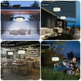 thumbnail image 6 of Solar Outdoor Pendant Light with Motion Sensor, IP65 Waterproof, 4400mAh Battery, 5 Modes & Brightness Levels, Dusk to Dawn, 16.4ft Cable for Barn Patio Garden, 6 of 7