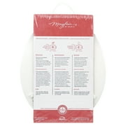 Mayfair Round Enameled Wood Toilet Seat in White with Easy·Clean Hinge