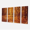 thumbnail image 2 of Forêt Jaune et Feuilles Tombées - Art Moderne sur Toile, 2 of 3