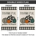 thumbnail image 5 of Fall Pumpkins Garden Flag Autumn Welcome Thanksgiving Buffalo Check Fall Yard Flag Farmhouse Double Sided Lattice Vertical Outdoor Decor 12 x 18 In, 5 of 6