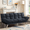 Storm Gray, variant on BSHTI 67.3” Futon Sofa Bed, Convertible to Twin Sleeper, Featuring a Split Back, 3-Position Adjustable Backrest, Corduroy Upholstery for Living Room, Office, Storm Gray