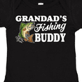 thumbnail image 4 of Inktastic Grandad's Fishing Buddy with White Text Boys Baby Bodysuit, 4 of 5