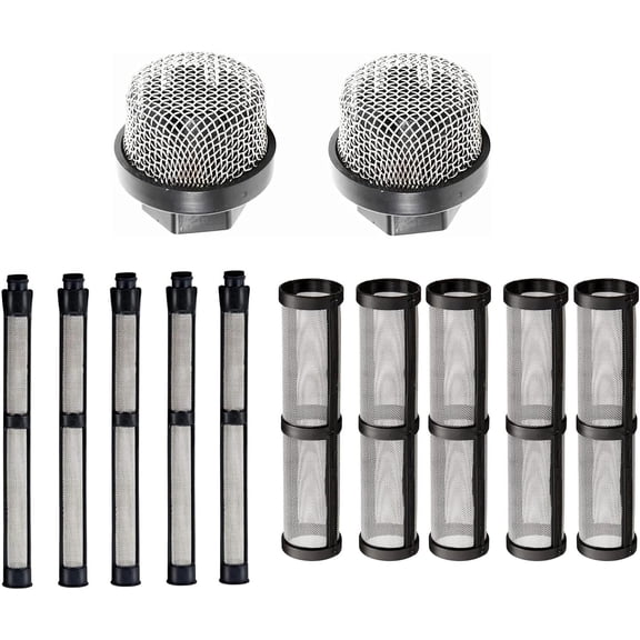Airless Sprayer Filter Set 246385 246384 287032 Compatible with Graco 390 395 490 495 595 3400 12 Piece