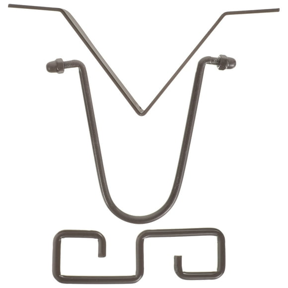 1 Set V-Shaped Rain Chain Hook for Downspout Outlet Metal Hooks Made of Iron Black Color for Hanging