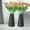 Black[2Pack], variant on Xhegex 2 Pack Vase for Flowers Plants, Plastic Vases for Modern Centerpieces, 6" H Ceramic Look Vase for Wedding Dinner Table Party Living Room Office Bedroom Decor