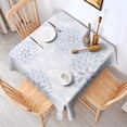 thumbnail image 2 of 52x52 Inch Waterproof Square Tablecloth, Thickened Polyester Table Cover for Dining & Parties, Floral Print, 2 of 6
