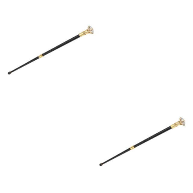 Naiovety Walking Sticks Diamond Handle Costume Elegant Aluminum Alloy Fashion Blanco 2Conjunto