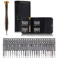 thumbnail image 1 of jiarry 25 in 1 Precision Screwdriver Kit With Leather Case For iPhone Laptop, 1 of 8