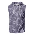 thumbnail image 7 of Men’s Athletic Sleeveless Hoodie with Drawstring Hood and Front Pocket Casual Loose Fit Camouflage Patterned Vest Top, 7 of 7