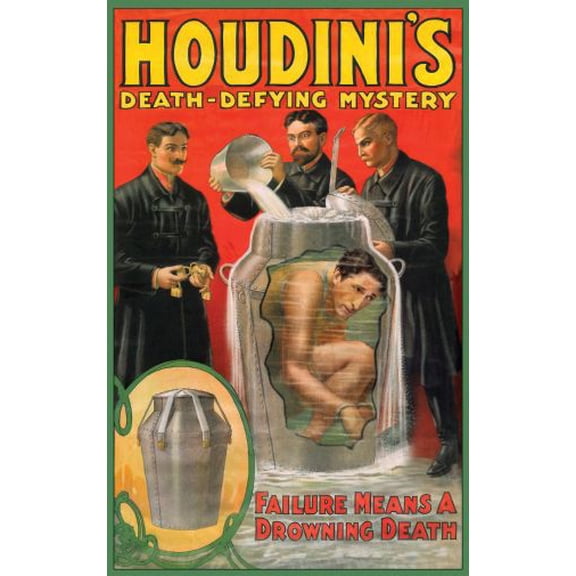 Houdini Movie poster 24inx36in Poster Art Poster 24x36 Unframed, Age: Adults, Rectangle Poster Time