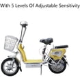thumbnail image 5 of Alarma de motocicleta inalámbrica de 120 dB con control remoto, alarma de sensor de movimiento de seguridad antirrobo con sensibilidad ajustable de 5 grados, alarma de carga USB impermeable, negro, 5 of 5