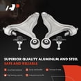 thumbnail image 4 of A-Premium Set of 4 Front Lower Control Arm Lower Ball Joint Compatible with Volvo XC70 2003-2007 V70 2001-2005, 4 of 9