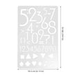 thumbnail image 3 of Mobutofu 24Pcs Reusable Alphabet Letter Stencils for Diy Projects White Transparent Plastic Templates, 3 of 4