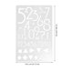 thumbnail image 2 of GAXIRE 24Ud Stencil De Letras Y Números Para Pintura En Muebles Y Telas En Color, 2 of 6