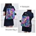 thumbnail image 4 of FORMRS Women's Travel Backpack Purse Anti-Theft Hidden Pockets Casual Shoulder Bag, Colorful Starfish, 4 of 7