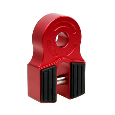 Phyun Aluminum Flatlink Winch Shackle Mount Assembly For Tow Haul Truck, Atv Utv Winch Lines Winch Hook Red 6042