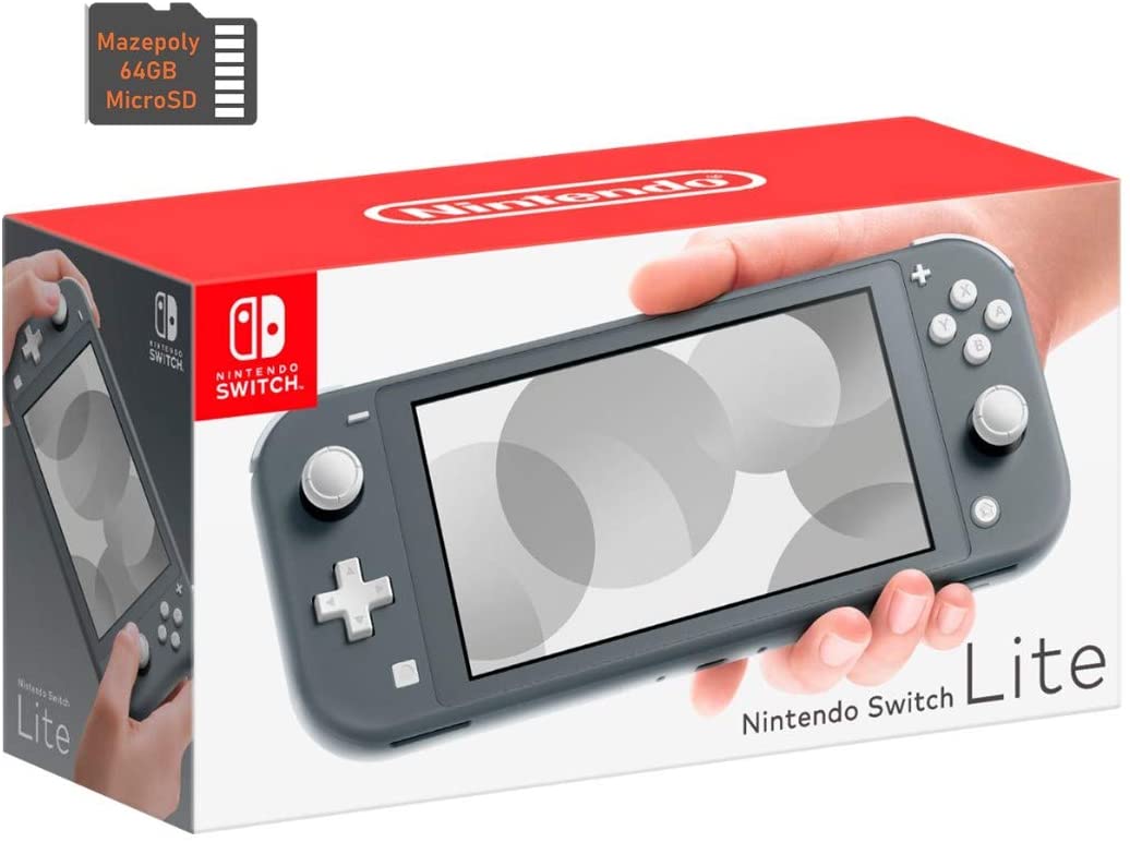 Newest Nintendo Switch Lite Game Console Bundle with 64GB Mazepoly