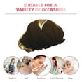 thumbnail image 6 of KLL Golden Glitter And Light Pattern Shower Cap & Bath Cap for Women,Reversible Oversized Waterproof Shower Caps for all Hair Lengths,Elastic Reusable Bathing Hair Cap, 6 of 6