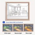 thumbnail image 1 of Wall Art Painting LED Glowing Photo Frame & Decorative Light ,8.7x6.7in, 3 Color Adjustable Acrylic Shadow Light Frame Night Light For Living Room, 1 of 5