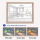 thumbnail image 1 of Wall Art Painting LED Glowing Photo Frame & Decorative Light ,8.7x6.7in, 3 Color Adjustable Acrylic Shadow Light Frame Night Light For Living Room, 1 of 5