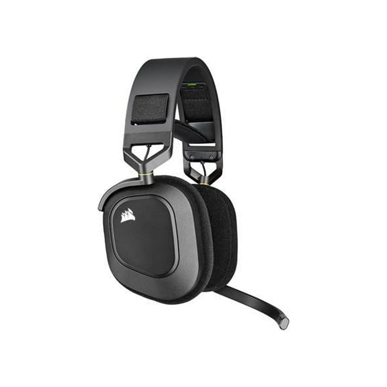 (Low-Latency, HS80 60ft Compatibility) with WIRELESS Up Gaming Microphone, Wireless Black Battery Premium to PS5/PS4 Audio Atmos Life, 20 Range, Omni-Directional Headset Hours Dolby Corsair RGB
